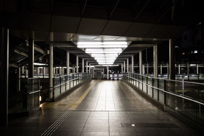 Empty corridor of building