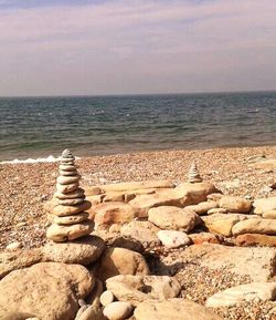Pebbles on beach