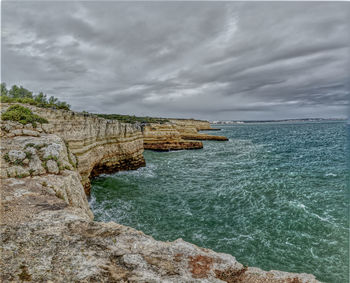 Scenic view of sea against sky