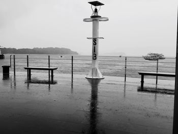 Pier in sea