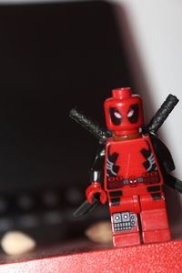 Close-up of toy car