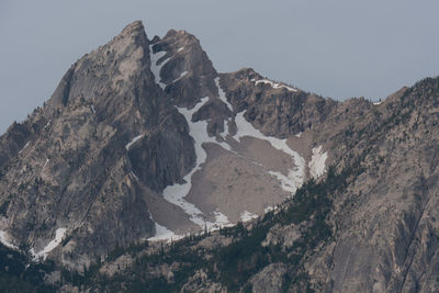 Scenic view of mountains against clear sky