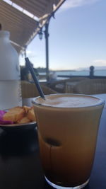 Close-up of coffee on table