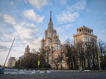 View of cathedral and buildings against sky
