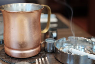 Close-up of coffee cup