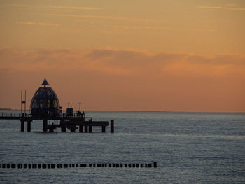 Sundown at the baltic sea