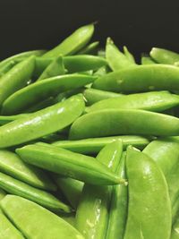 Close-up of fresh green chili peppers