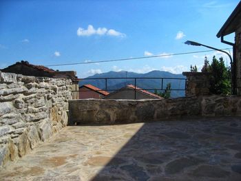 Houses against sky