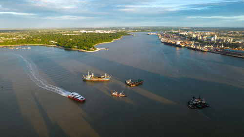 Aerial view of dar es salaam, tanzania