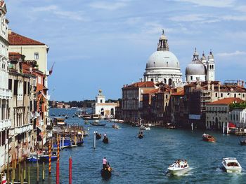 Boats in canal