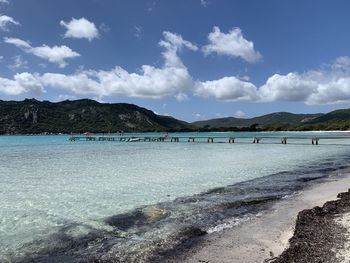 Scenic view of sea against sky
