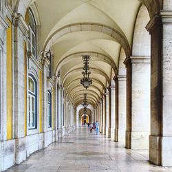 Empty corridor of building