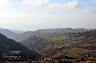 Scenic view of landscape against sky