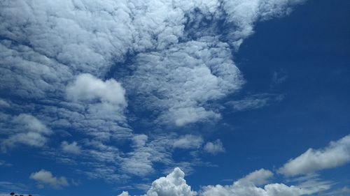 Low angle view of clouds in sky