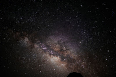 Full frame shot of star field sky at night