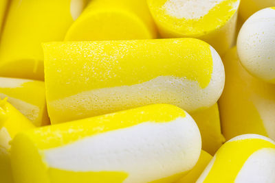 Full frame shot of yellow slices