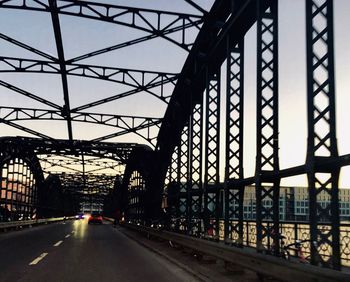 Bridge over road in city