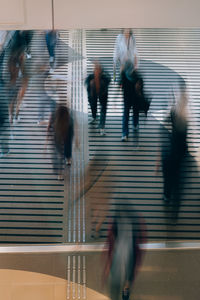 Group of people walking on street