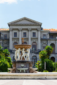 Ordzhonikidze sanatorium sochi. fountain dancing bacchantes.