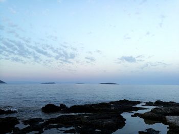 Scenic view of sea against sky