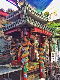 Multi colored temple