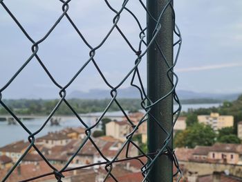 Close-up of chainlink fence