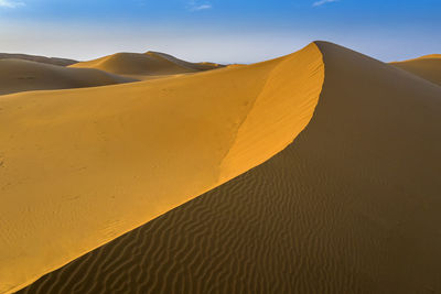 Scenic view of desert against sky