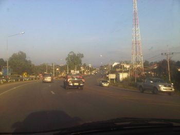 View of city street