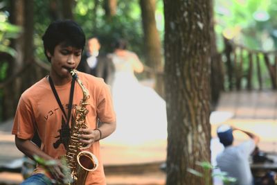 Man playing guitar