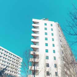 Low angle view of building against clear sky