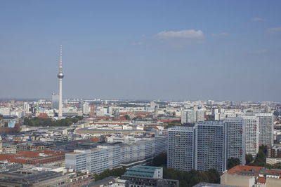 City skyline against sky