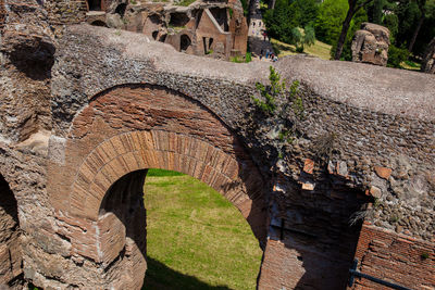 View of old ruin building