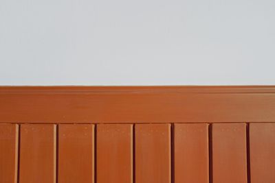 Close-up of wall against clear sky