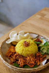 Close-up of food in plate