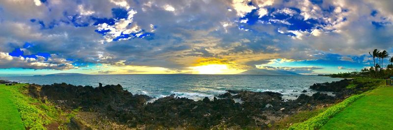 Scenic view of sea against sky