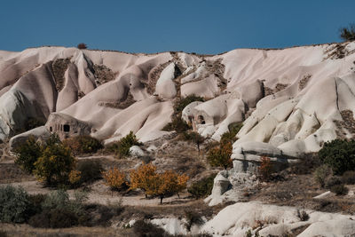 Scenic view of landscape against clear sky