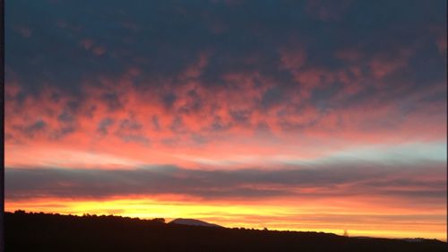 Sunset over landscape