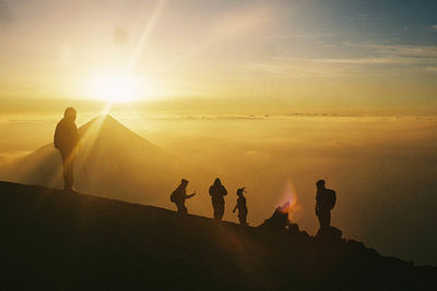 View from the top of the acatenango volcano 