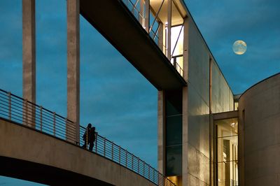 Low angle view of bridge against sky