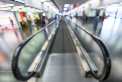 View of escalator