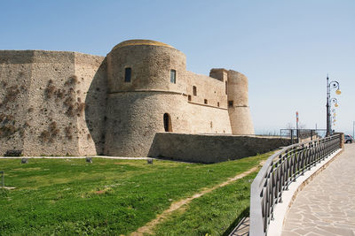 View of historical building against clear sky