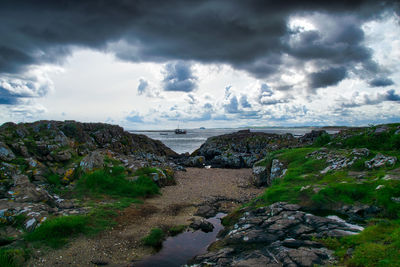 Scenic view of sea against sky