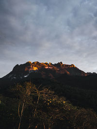 Scenic view of mountain against sky