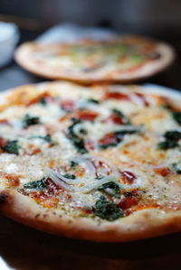 Close-up of pizza