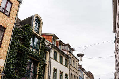 Low angle view of buildings against sky