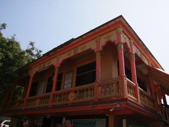 Low angle view of building against sky