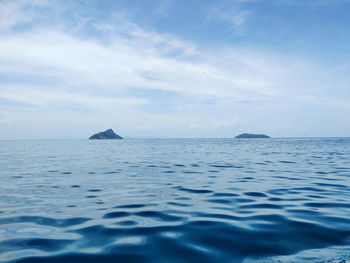 Scenic view of sea against sky