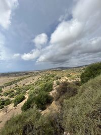 Scenic view of landscape against sky