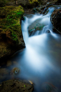 River flowing through rocks