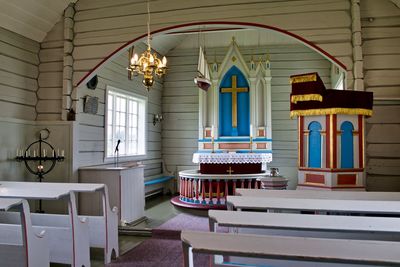 Interior of utsira church